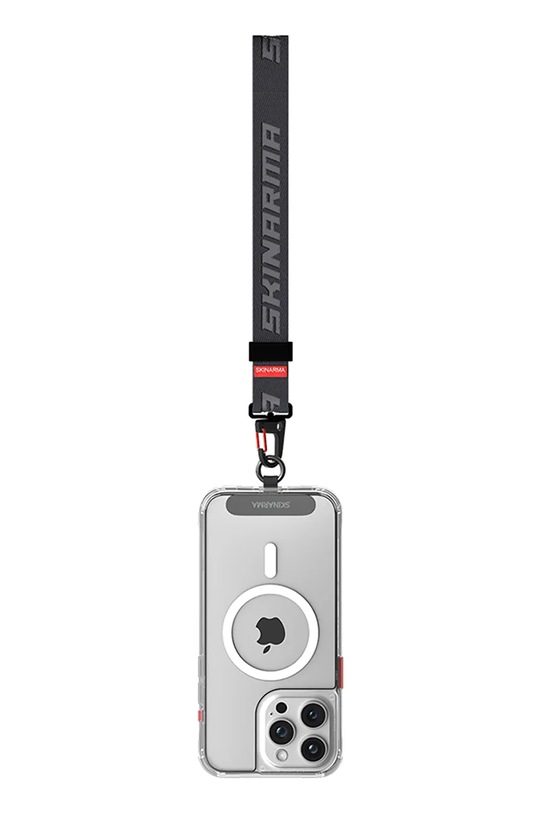 Skinarma regulowany pasek na nadgarstek do etui na telefon Scout iPhone 15 szary SK.SCOUT.HS.GREY