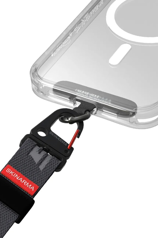 Lifestyle Skinarma regulowany pasek na nadgarstek do etui na telefon Scout iPhone 15 SK.SCOUT.HS.GREY szary