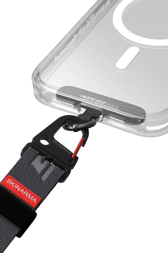 Lifestyle Skinarma regulowany pasek na nadgarstek do etui na telefon Scout iPhone 15 SK.SCOUT.HS.GREY szary