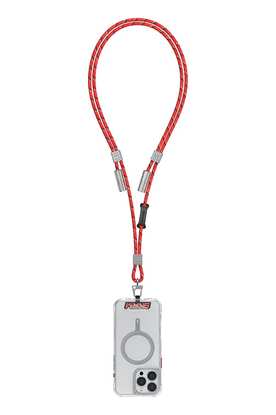 Skinarma uniwersalna smycz do telefonu 2w1 Dyno Ve USB-C/USB-C czerwony SK.DYVE.CBLCC.RED