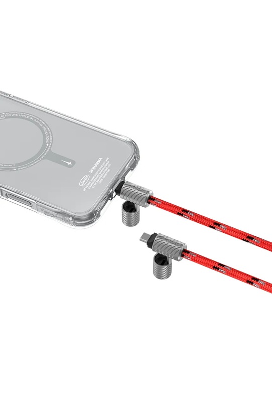 Lifestyle Skinarma uniwersalna smycz do telefonu 2w1 Dyno Ve USB-C/USB-C SK.DYVE.CBLCC.RED czerwony