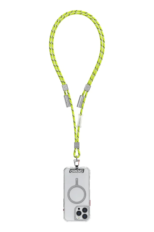 Universal λουρί για τηλέφωνο Skinarma 2w1 Dyno Ve USB-C/USB-C πράσινο SK.DYVE.CBLCC.GLOW