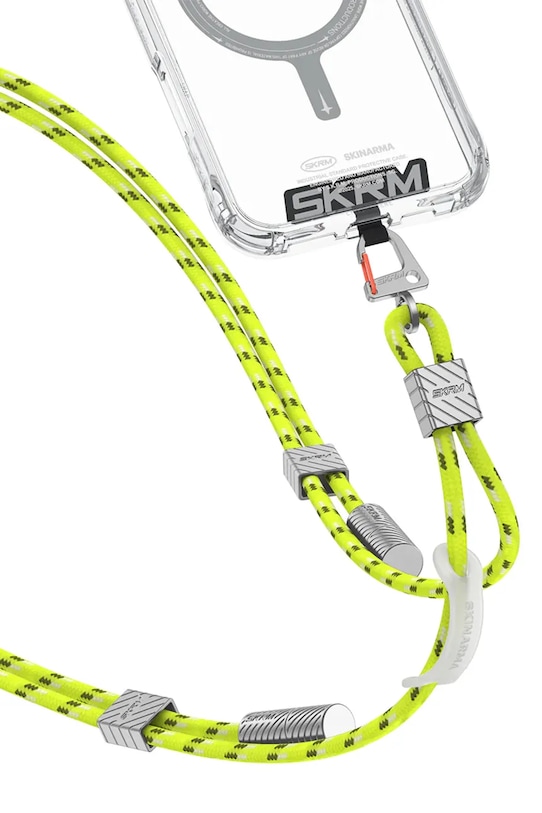 Lifestyle Universal λουρί για τηλέφωνο Skinarma 2w1 Dyno Ve USB-C/USB-C SK.DYVE.CBLCC.GLOW πράσινο