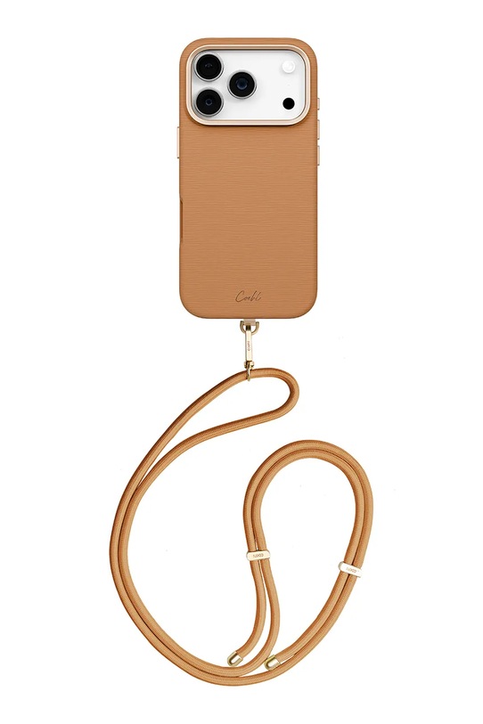 UNIQ etui na telefon z wbudowanym pierścieniem magnetycznym iPhone 17 Pro brązowy UNQ.P6.3P2025.MRMPBWN