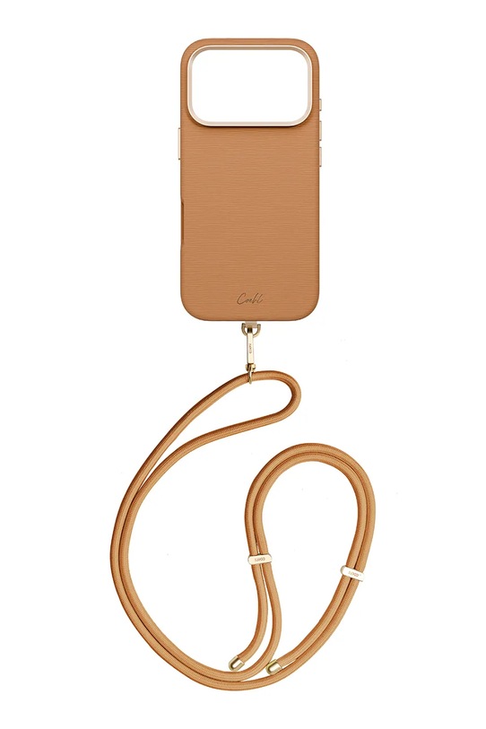 UNIQ etui na telefon z wbudowanym pierścieniem magnetycznym iPhone 17 Pro UNQ.P6.3P2025.MRMPBWN brązowy AA00