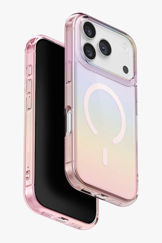 Чехол для телефона со встроенным магнитным кольцом UNIQ iPhone 17 Pro UNQ.P6.3P2025.RDMPPRS розовый