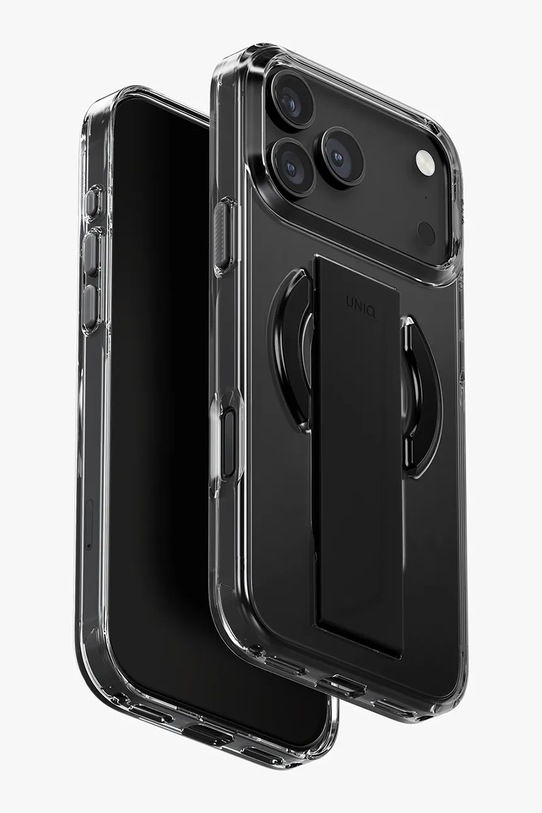 UNIQ etui na telefon z wbudowanym pierścieniem magnetycznym iPhone 17 Pro Max czarny UNQ.P6.9P2025.HELAMVSMK