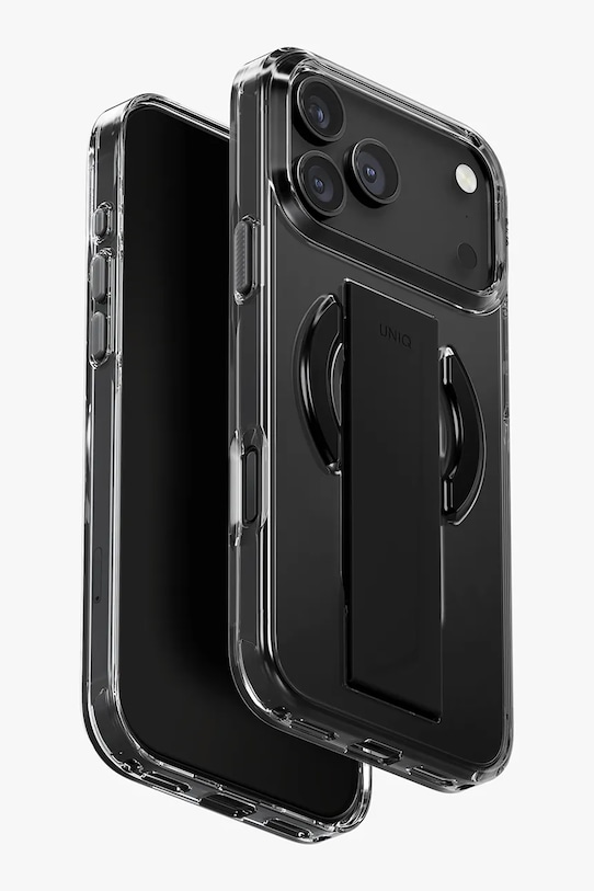 Чехол для телефона со встроенным магнитным кольцом UNIQ iPhone 17 Pro Max чёрный UNQ.P6.9P2025.HELAMVSMK