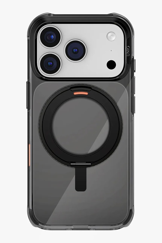 UNIQ etui na telefon z wbudowanym pierścieniem magnetycznym iPhone 17 Pro czarny UNQ.P6.3P2025.SWVCBLK