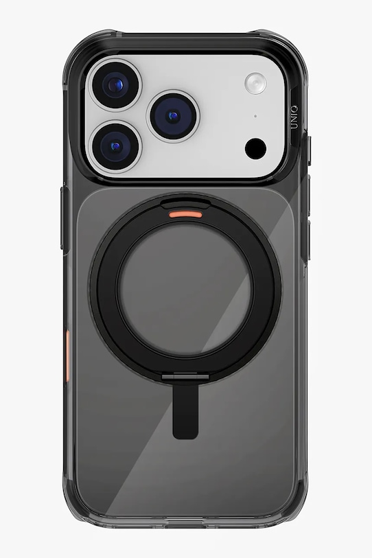 Чехол для телефона со встроенным магнитным кольцом UNIQ iPhone 17 Pro чёрный UNQ.P6.3P2025.SWVCBLK