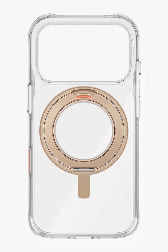 Чехол для телефона со встроенным магнитным кольцом UNIQ iPhone 17 Pro UNQ.P6.3P2025.SWVTGLD бежевый AA00