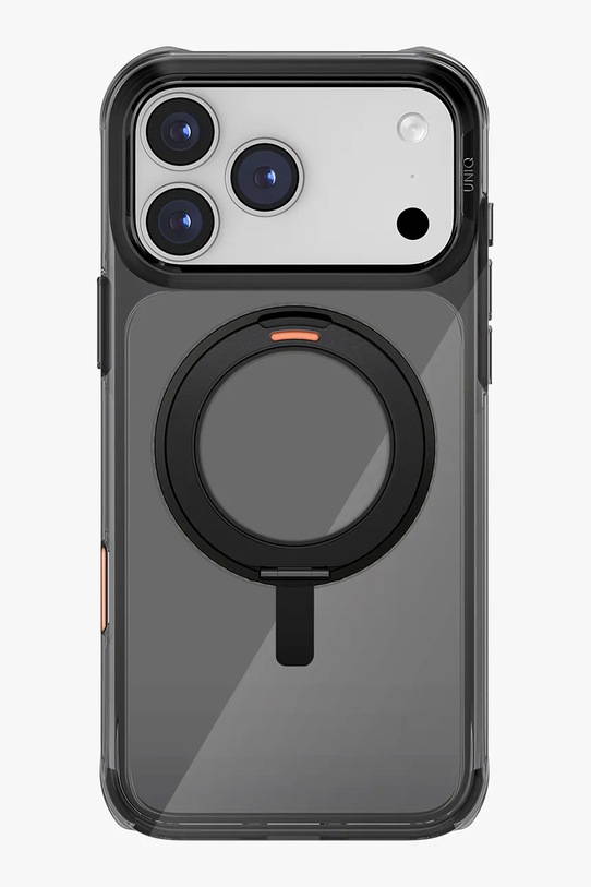 UNIQ etui na telefon z wbudowanym pierścieniem magnetycznym iPhone 17 Pro Max czarny UNQ.P6.9P2025.SWVCBLK