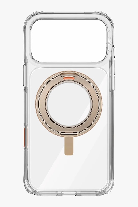 UNIQ etui na telefon z wbudowanym pierścieniem magnetycznym iPhone 17 Pro Max UNQ.P6.9P2025.SWVTGLD czarny AA00