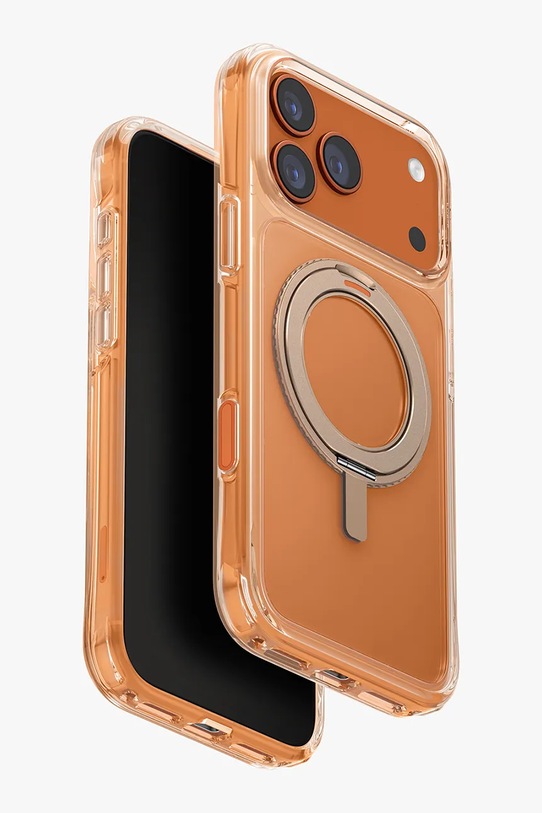 UNIQ etui na telefon z wbudowanym pierścieniem magnetycznym iPhone 17 Pro Max czarny UNQ.P6.9P2025.SWVTGLD