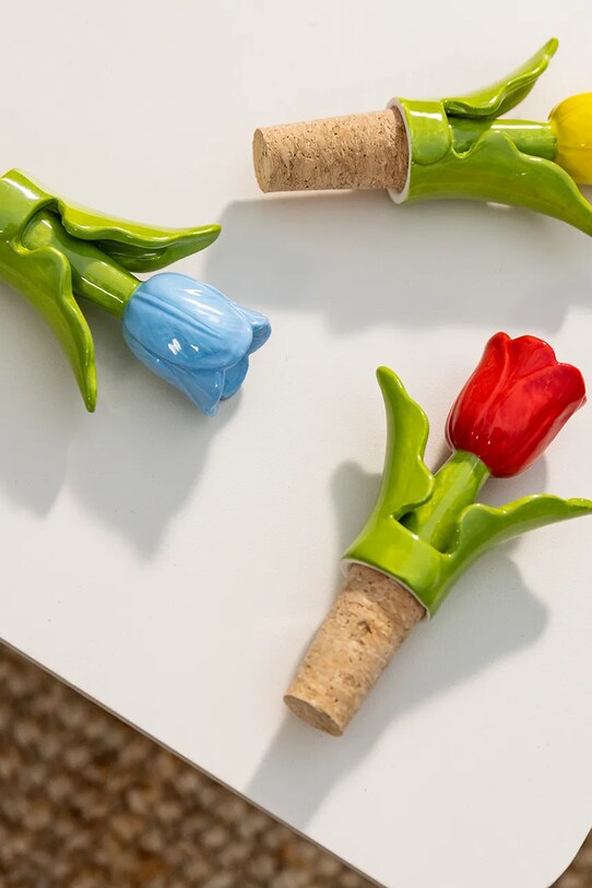 &k amsterdam korek do wina tulip red multicolor 2323.12