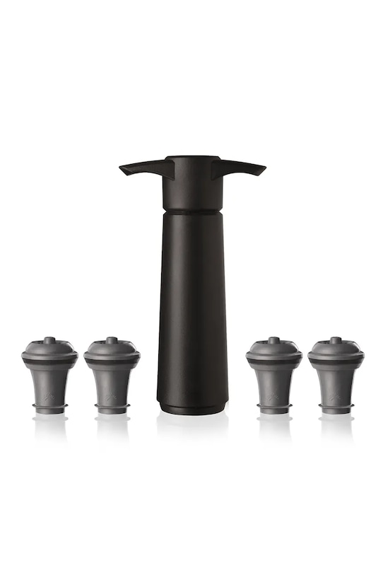 Vakuumska pumpa i čep Vacu Vin Wine Saver 8,5 x 22,3 x 4,9 cm 5-pack crna 09824606.