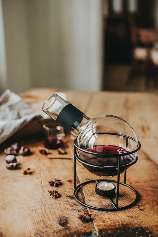 Kuhinja i bar Boca za kuhano vino s podloškom Dorre Glora 1,3 L 5.9182 transparentna