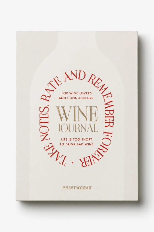 Printworks dziennik degustacji win Wine Tasting Journal 25,5 x 17 cm multicolor PW00707