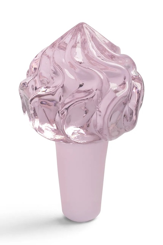 &k amsterdam пробка для вина з кольорового скла 8 cm рожевий 2323.17