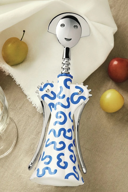 Alessi korkociąg do wina niebieski AM01A.8