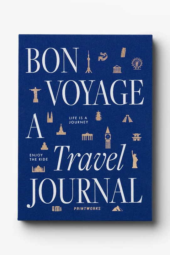 Printworks dziennik podróży Bon Voyage 25 × 18 × 2 cm multicolor PW00706