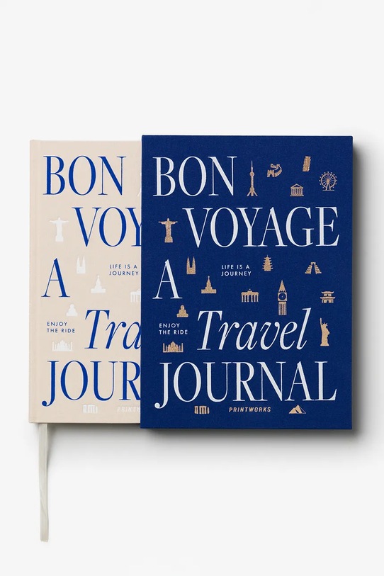 Printworks dziennik podróży Bon Voyage 25 × 18 × 2 cm PW00706 multicolor AA00