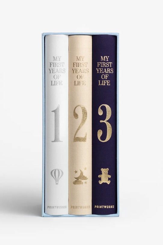 Lifestyle Printworks zestaw albumów na zdjęcia My First 3 Years 29 x 22 x 11,5 cm 3-pack PW00770 multicolor