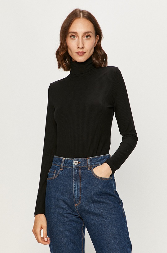 Vila - Tričko s dlhým rukávom čierna 14056526