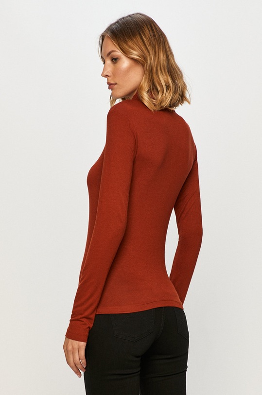 Oblečenie Only - Tričko s dlhým rukávom 15212528 burgundské