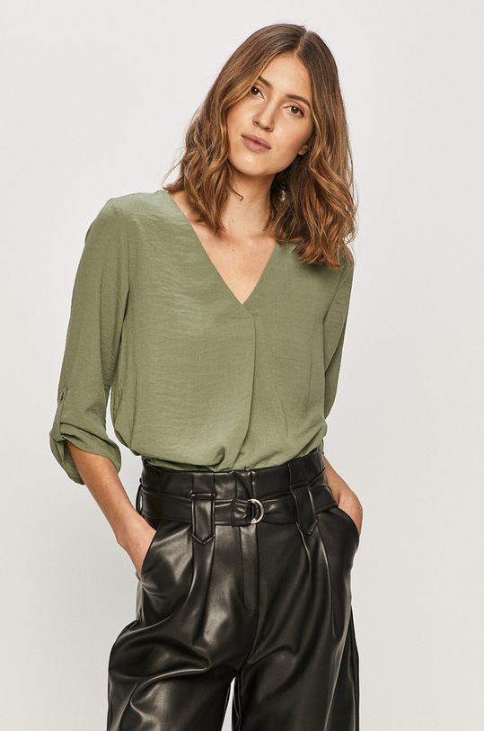 Jacqueline de Yong - Bluzka regular zielony 15226911