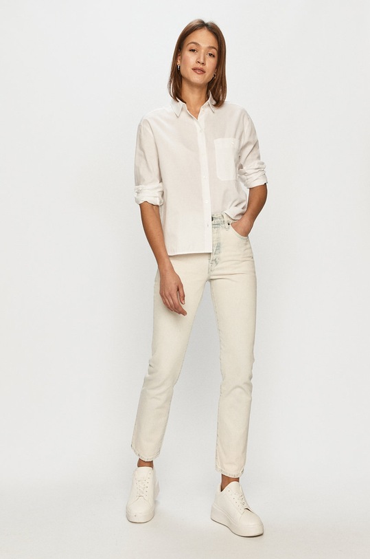Marc O'Polo - Koszula bawełna biały M02093442101