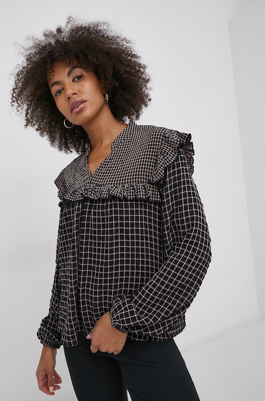 JDY Bluza Vzorčasti črna 15247351.Black