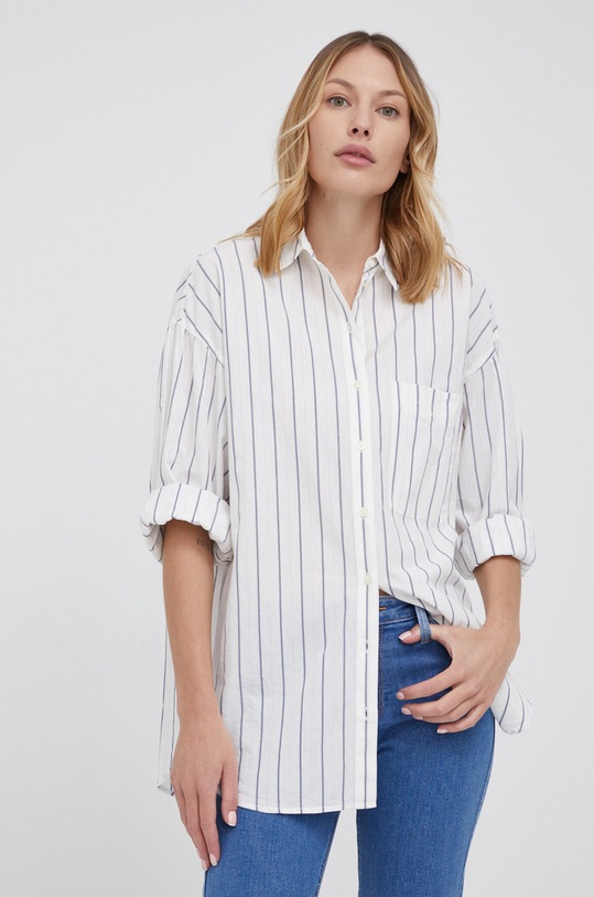 Bavlnená košeľa Marc O'Polo relaxed viacfarebná M02084242377