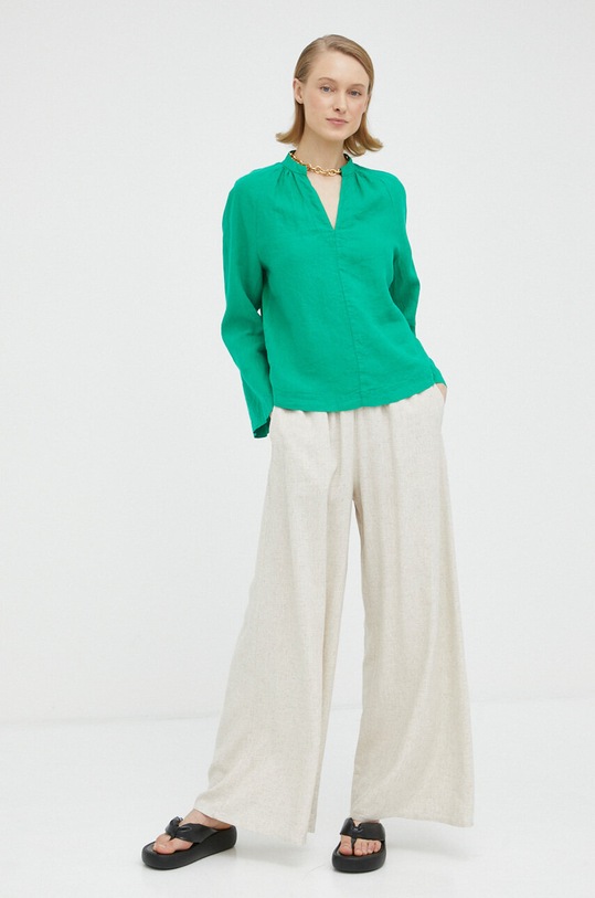 Marc O'Polo bluza din in M03130542081 verde AA00