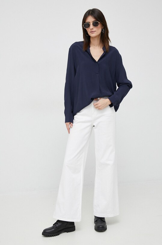 Seidensticker bluza 60.133512 bleumarin AA00