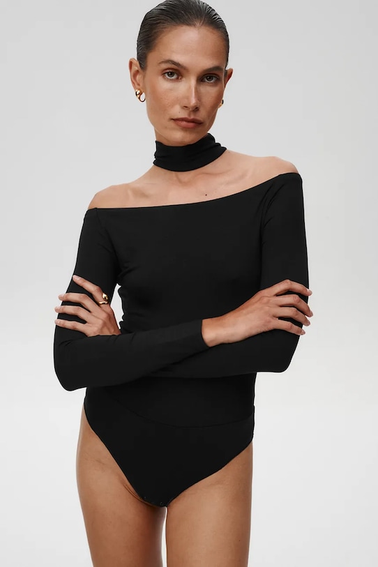 Undress Code body Drunk in Love Bodysuit z elastanem czarny 820