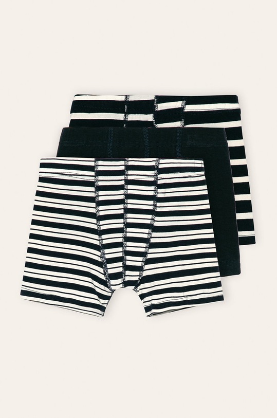 Name it - Detské boxerky (3-pak) jednofarebný tmavomodrá 13163608