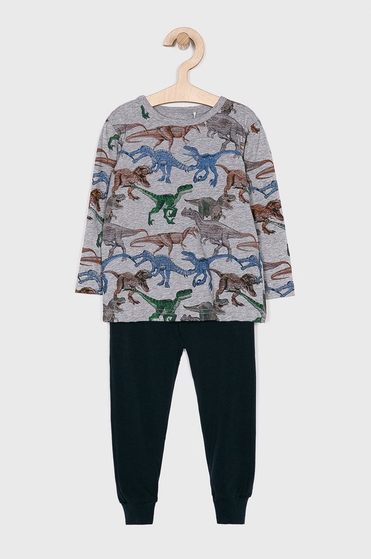 Name it - Pijama copii 86-110 cm uni gri 13163560