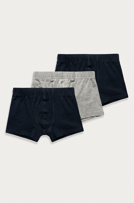 Name it - Bokserki dziecięce (3-pack) bokserki dopasowane szary 13183441