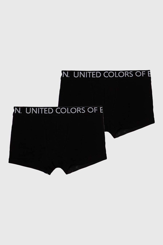 Dječje bokserice United Colors of Benetton 2-pack bez uzorka crna 3OP80X230.G.NOS