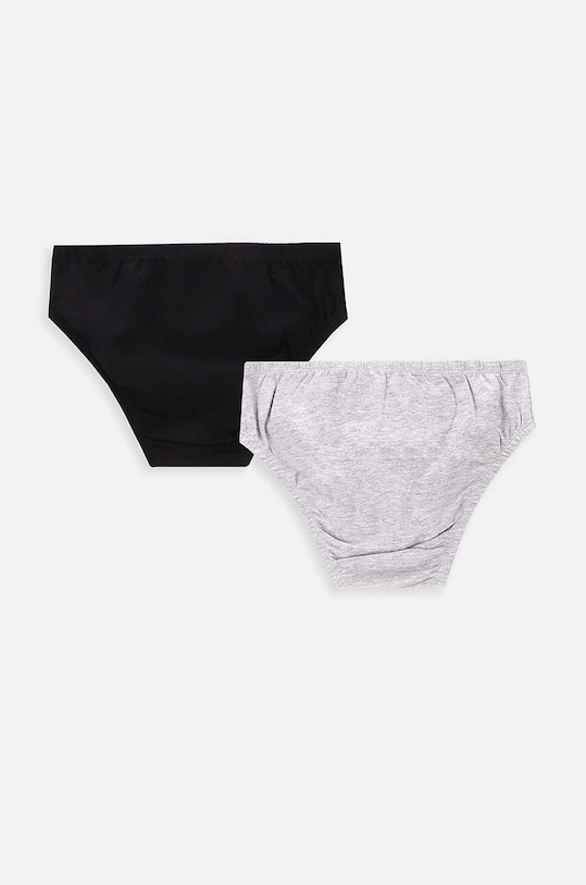 Coccodrillo slip din bumbac pentru copii 2-pack XCX409201BAU negru AA00