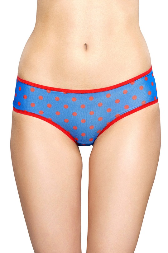 Happy Socks - Chiloti Dot Mesh Hipster figi bleumarin DOT85.6003.D