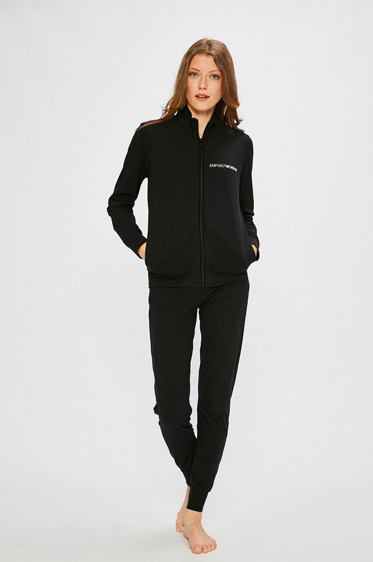 Emporio Armani - Komplet lounge 164146.CC270.00020 dzianina czarny 164146.CC270.00020