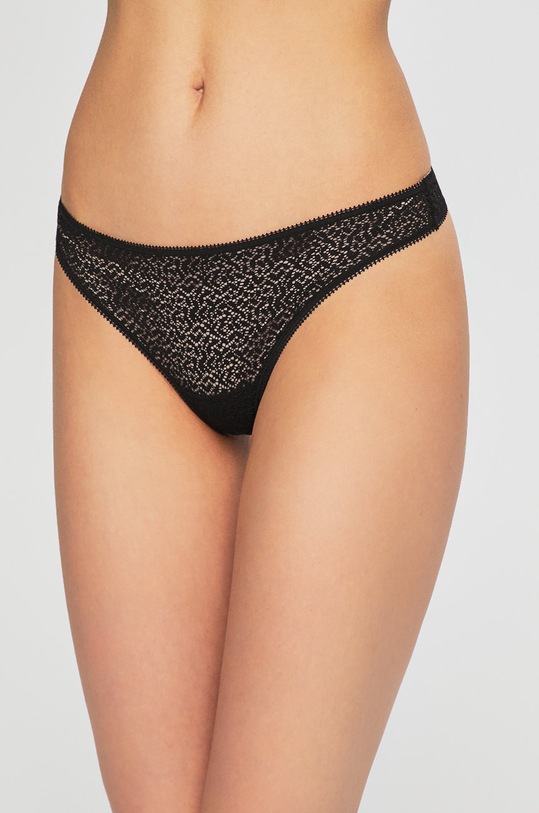 Dkny – Stringi koronka czarny DK5013