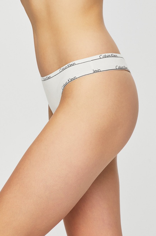 Calvin Klein Underwear - Tangá (2-pak) 000QD3626E biela AA00