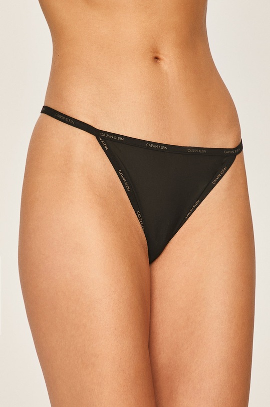 Calvin Klein Underwear tanga tanga negru 000QF1681E