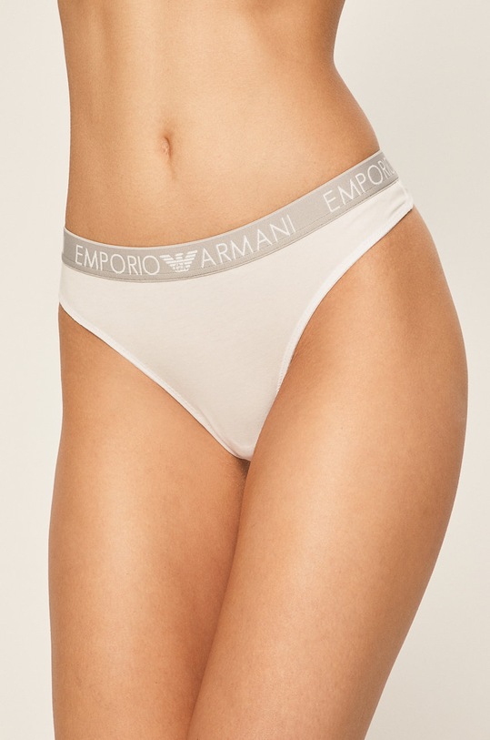 Emporio Armani - tanga (2-pack) tanga bílá 163333.CC318