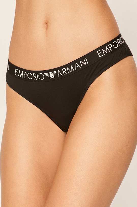 Emporio Armani - Brazyliany (2-pack) 163337.CC318 dzianina czarny 163337.CC318