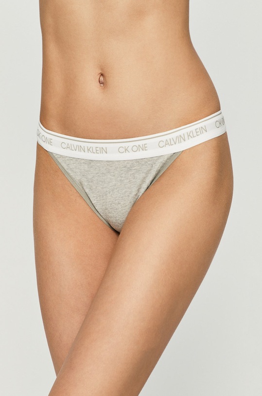 Calvin Klein Underwear - Brazyliany CK One dzianina szary 000QF5834E
