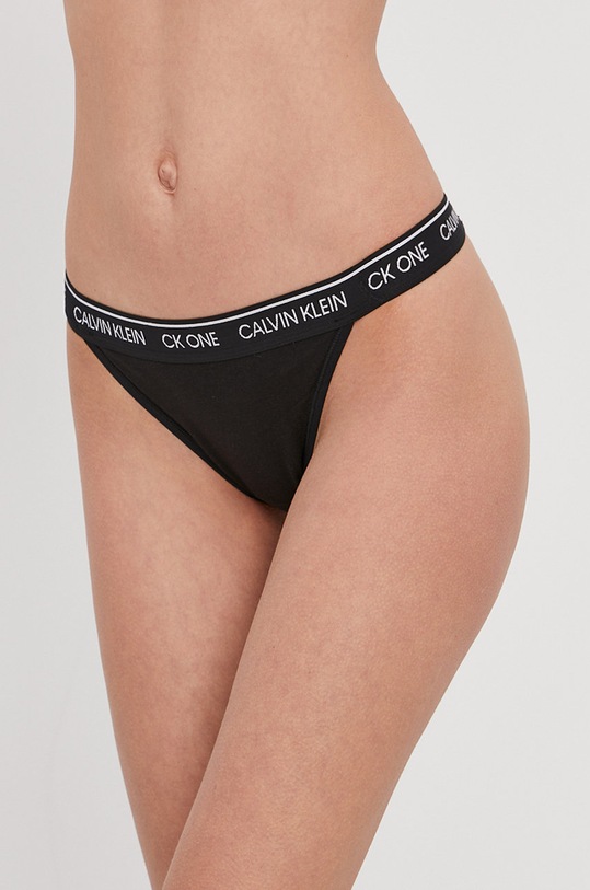 Calvin Klein Underwear - Brazilian στρινγκ CK One πλεκτό ύφασμα μαύρο 000QF5834E